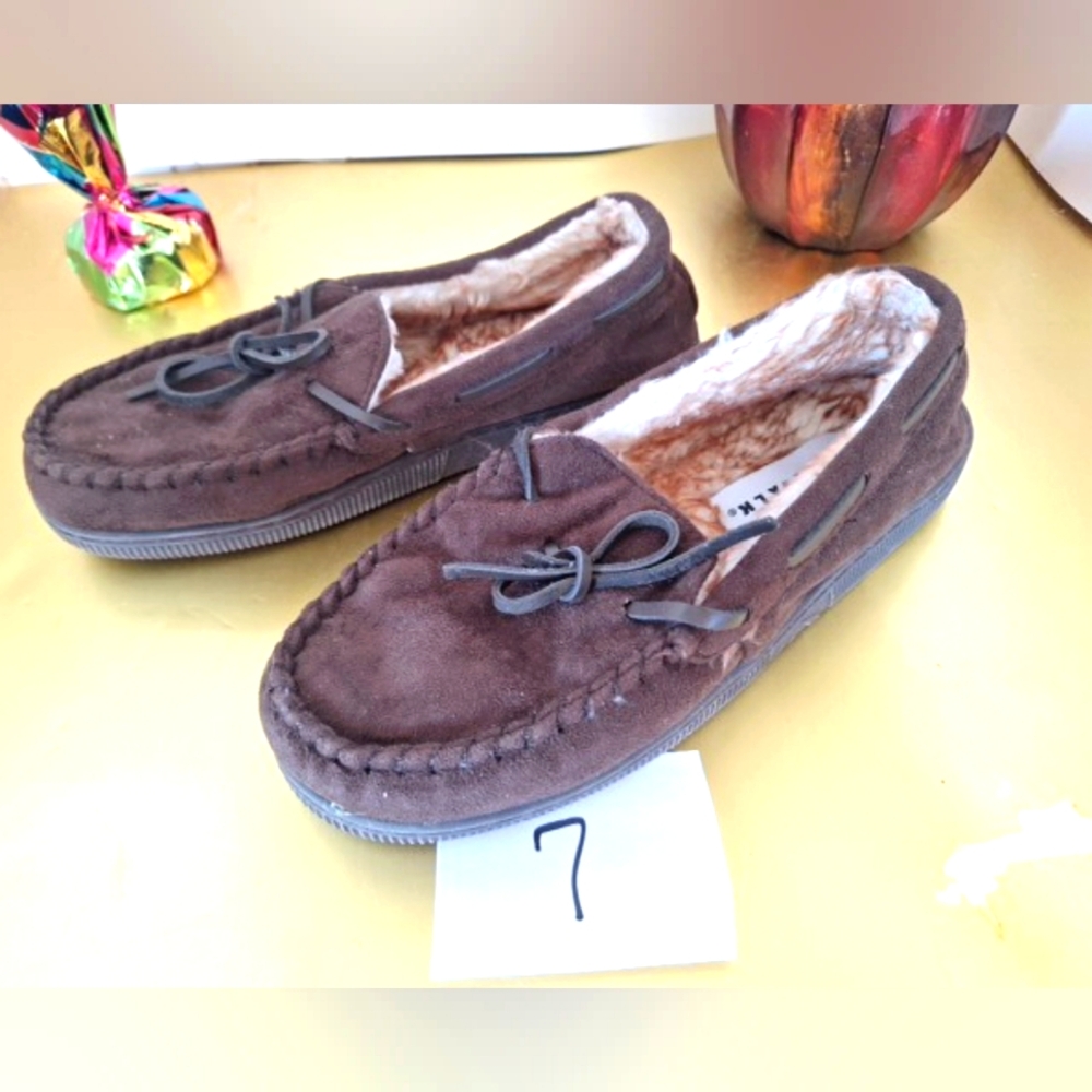 Men's AIRWALK Moccasin Slippers, Size 7